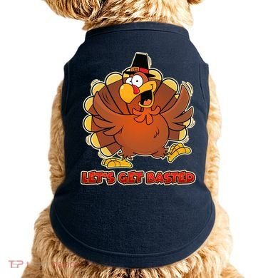 Thanksgiving Let's Get Basted Doggie Tank
