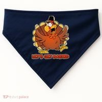 Thanksgiving Let's Get Basted USA-Made Doggie Bandana thumb 0