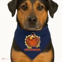 Thanksgiving Let's Get Basted USA-Made Doggie Bandana thumb 1