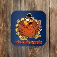 Thanksgiving Let's Get Basted Coaster thumb 0