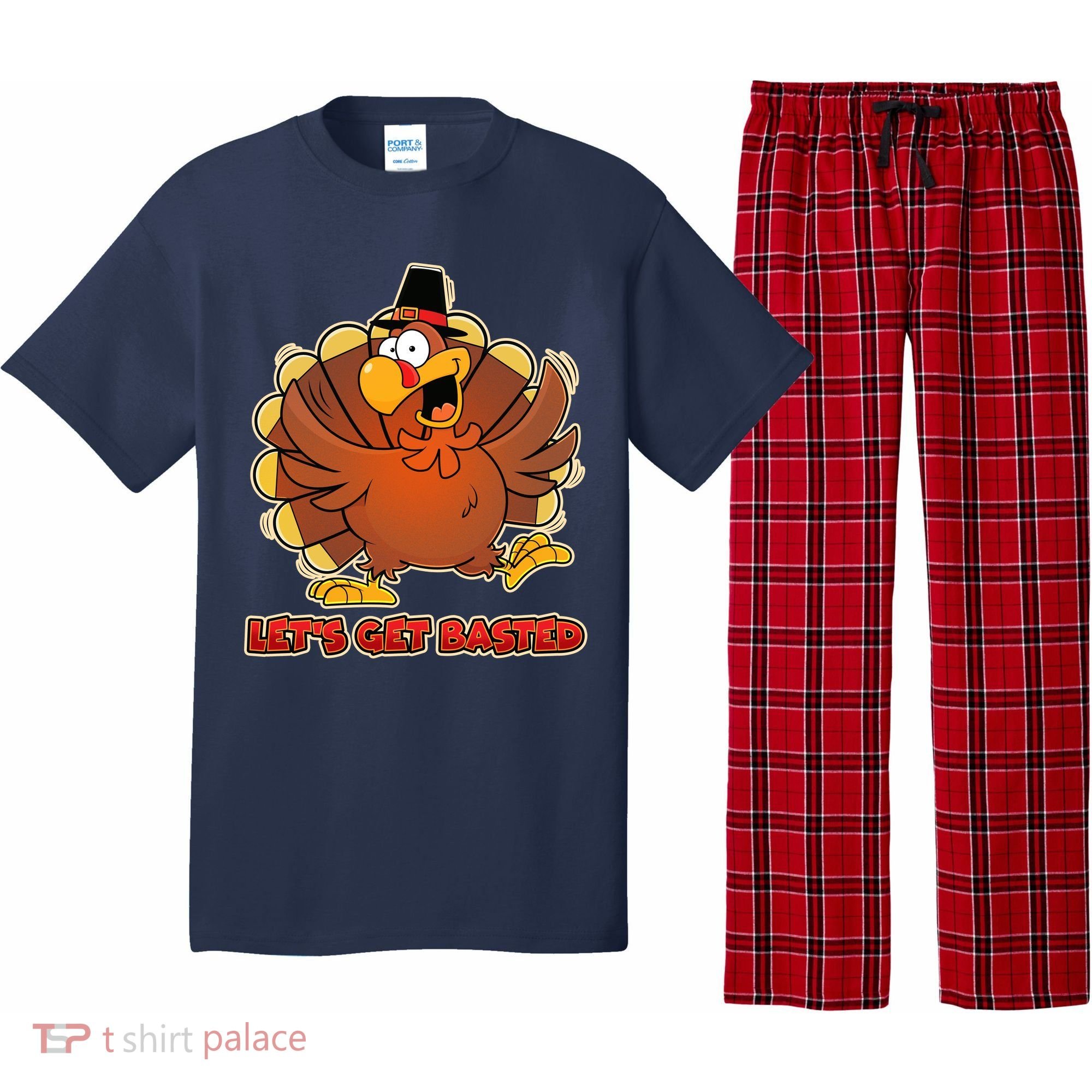Thanksgiving Let's Get Basted Pajama Set