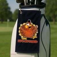 Thanksgiving Let's Get Basted Golf Towel thumb 2