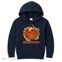 Thanksgiving Let's Get Basted Kids Hoodie thumb 0