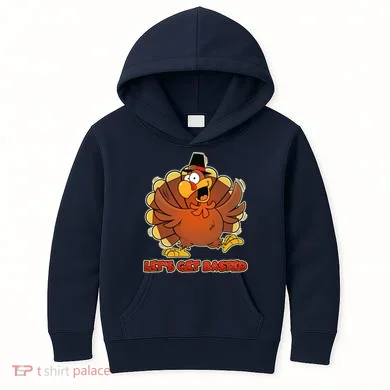 Thanksgiving Let's Get Basted Kids Hoodie