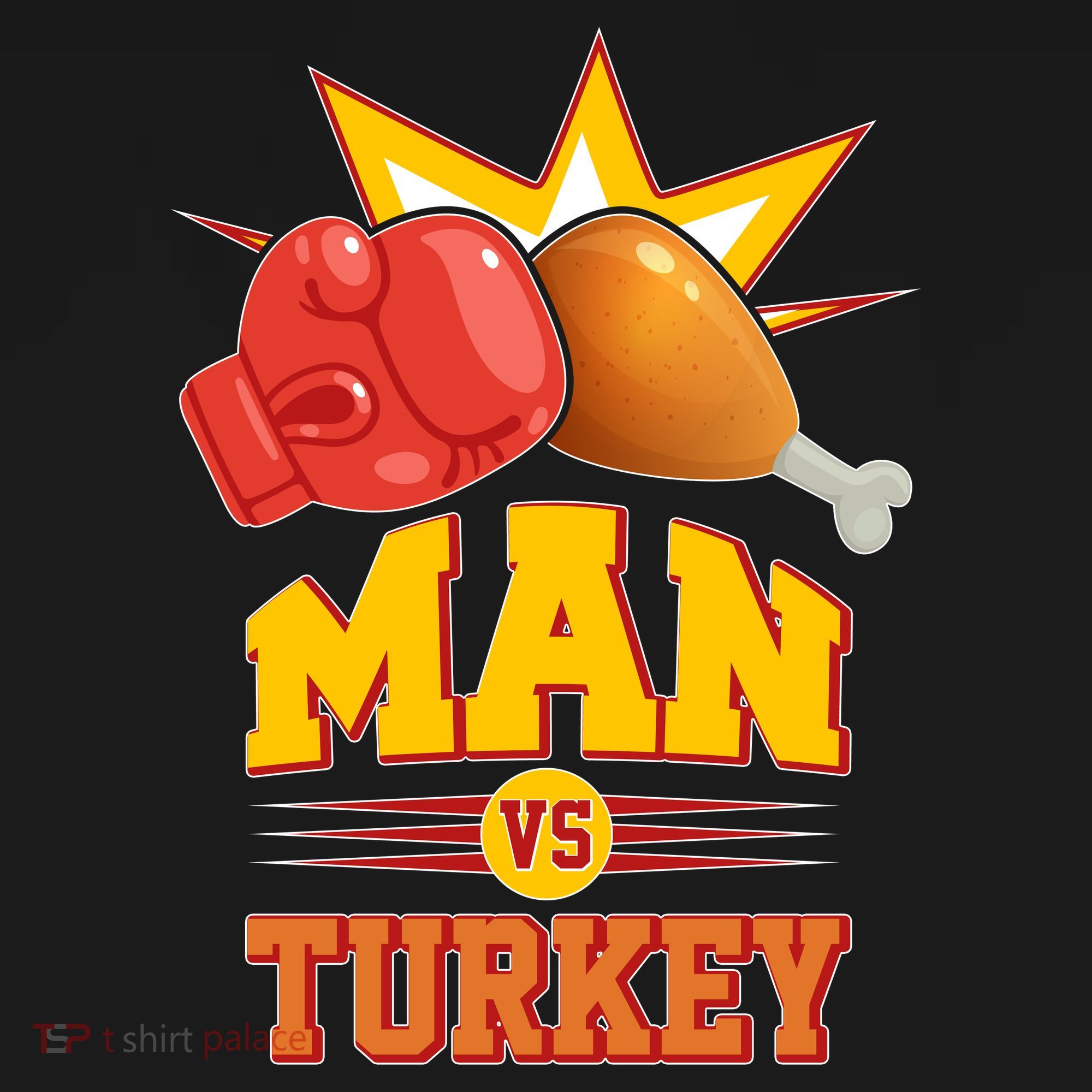 Thanksgiving Man Vs Turkey Fight Backpack