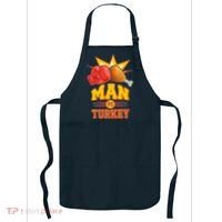 Thanksgiving Man Vs Turkey Fight Apron thumb 0