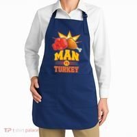 Thanksgiving Man Vs Turkey Fight Apron thumb 2
