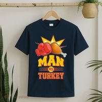 Thanksgiving Man Vs Turkey Fight T-Shirt thumb 2