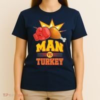 Thanksgiving Man Vs Turkey Fight T-Shirt thumb 4