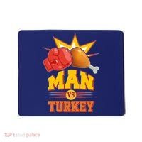Thanksgiving Man Vs Turkey Fight Mousepad thumb 0