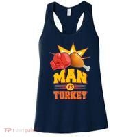 Thanksgiving Man Vs Turkey Fight Women's Tank Top thumb 0