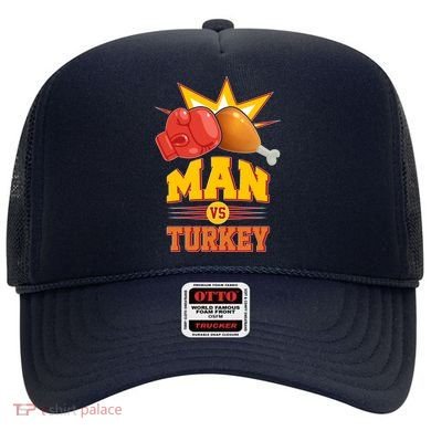 Thanksgiving Man Vs Turkey Fight Hat
