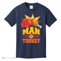 Thanksgiving Man Vs Turkey Fight Kids T-Shirt thumb 0