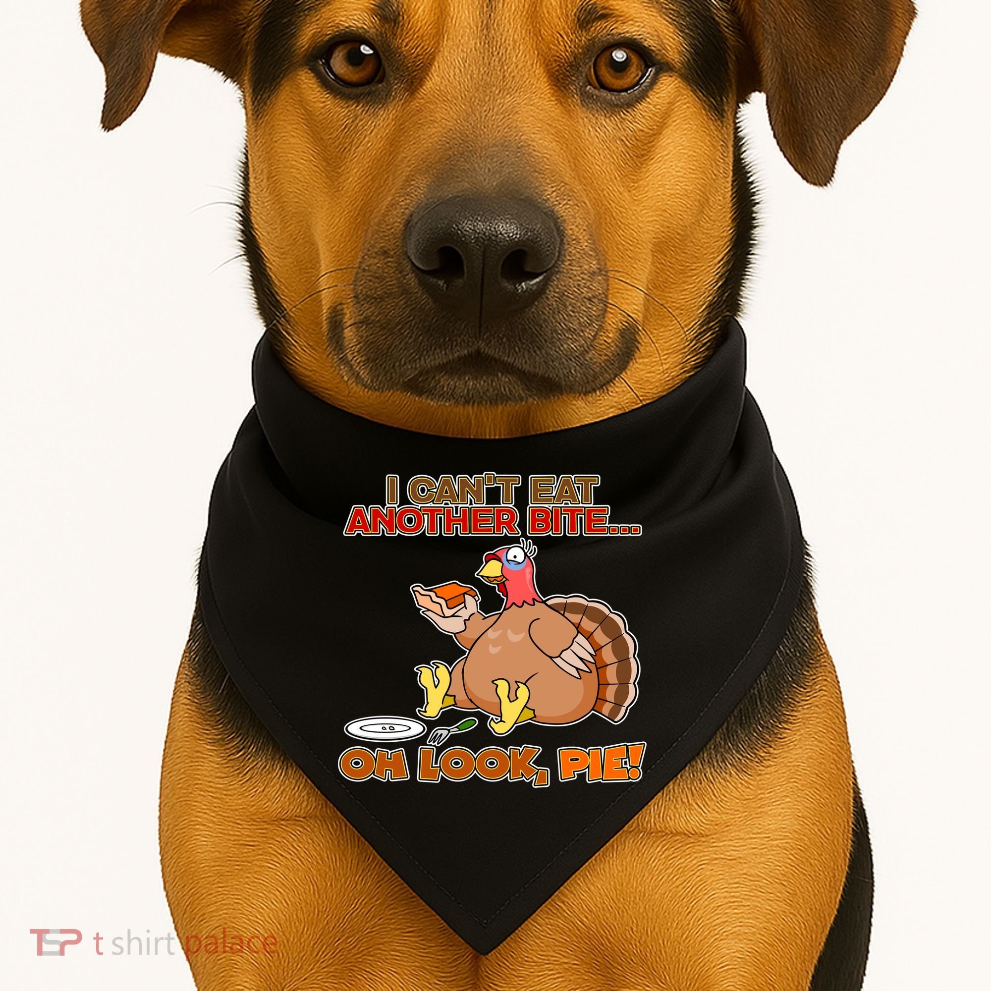 Thanksgiving Oh Look Pie! USA-Made Doggie Bandana
