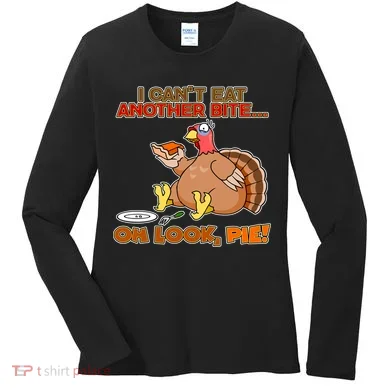 Thanksgiving Oh Look Pie! Women's Long Sleeve Shirt