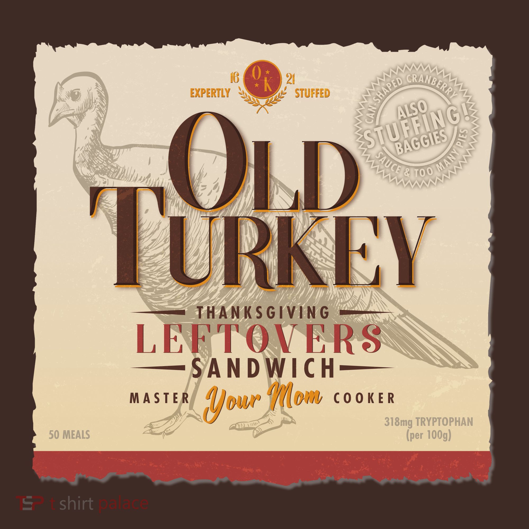 Thanksgiving Old Turkey Vintage T-Shirt