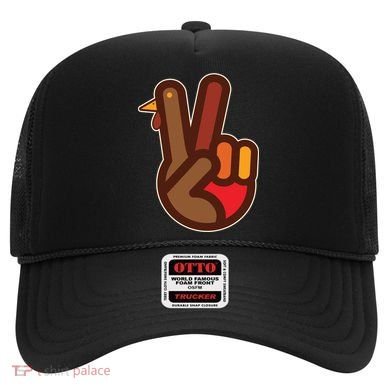 Thanksgiving Peace Sign Hand Turkey Hat