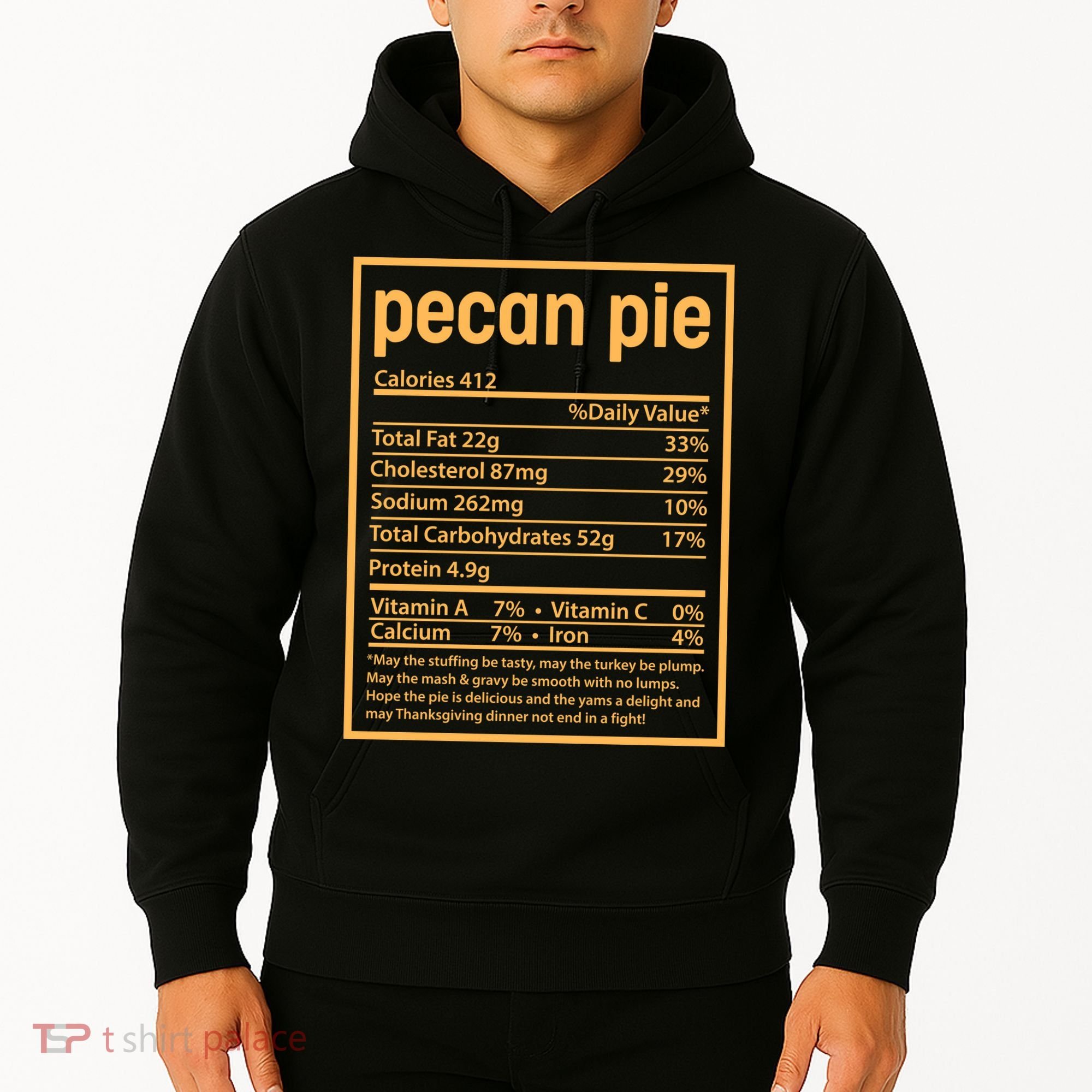 Thanksgiving Pecan Pie Nutrition Facts Hoodie