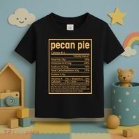 Thanksgiving Pecan Pie Nutrition Facts Toddler T-Shirt thumb 3