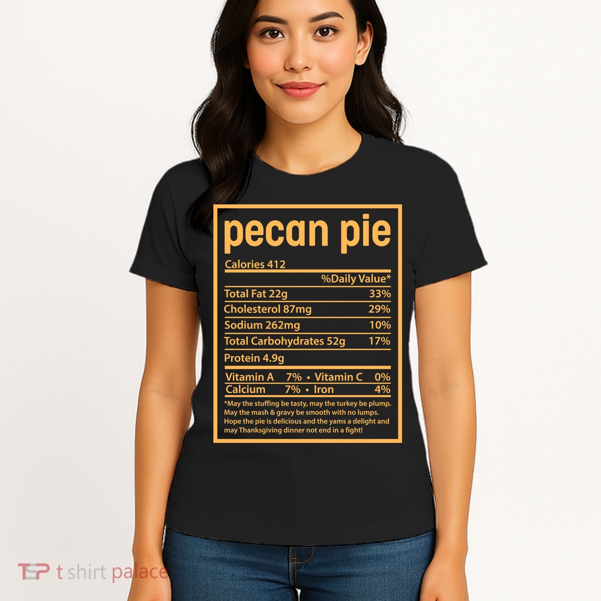 Thanksgiving Pecan Pie Nutrition Facts Women's T-Shirt