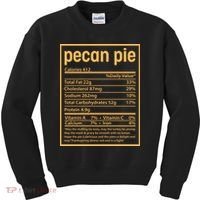 Thanksgiving Pecan Pie Nutrition Facts Kids Sweatshirt thumb 0