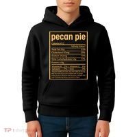 Thanksgiving Pecan Pie Nutrition Facts Kids Hoodie thumb 4