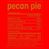 Thanksgiving Pecan Pie Nutrition Facts Santa Hat thumb 1