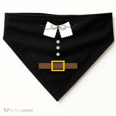 Thanksgiving Pilgrim Costume USA-Made Doggie Bandana