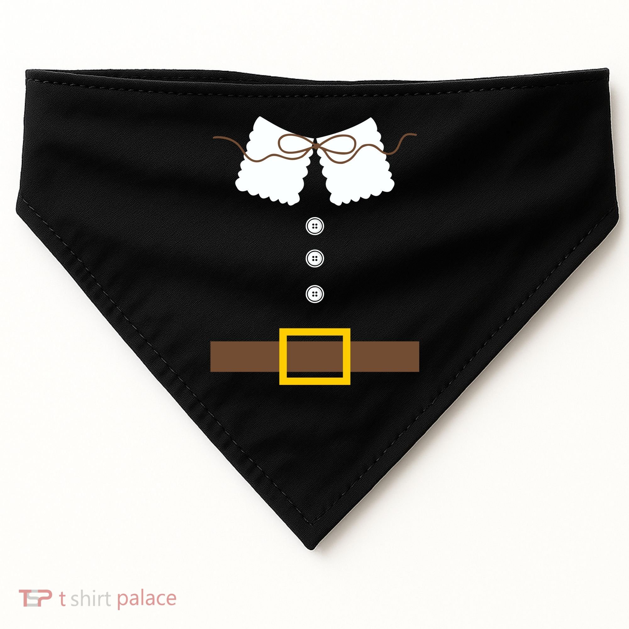 Thanksgiving Pilgrim Costume USA-Made Doggie Bandana