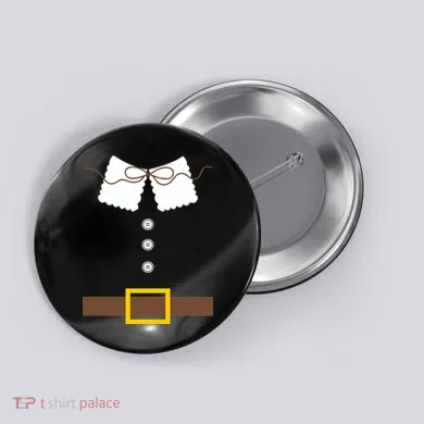 Thanksgiving Pilgrim Costume Button