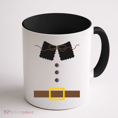 Thanksgiving Pilgrim Costume Coffee Mug back