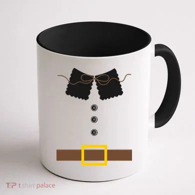 Thanksgiving Pilgrim Costume Coffee Mug back