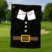Thanksgiving Pilgrim Costume Golf Towel thumb 1