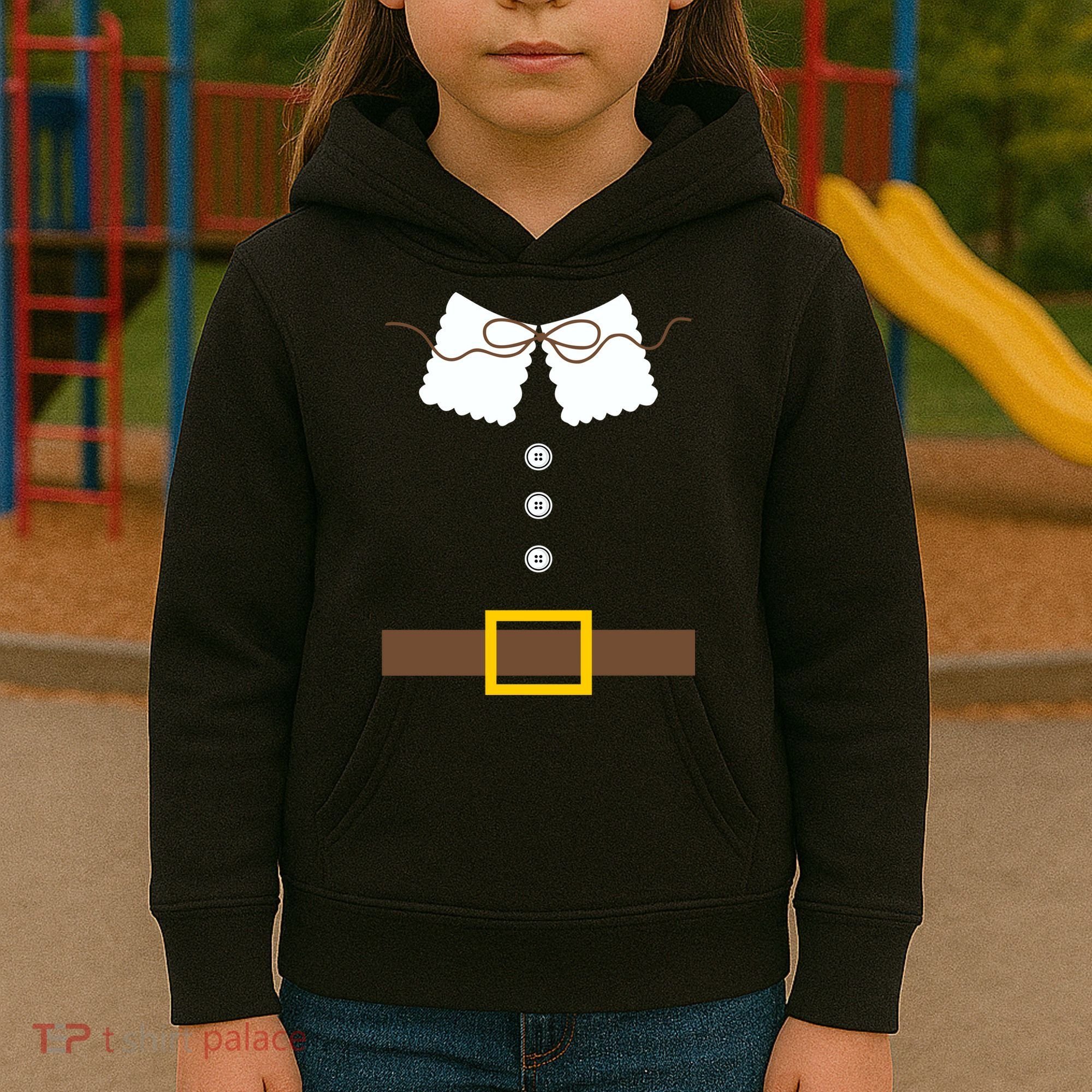 Thanksgiving Pilgrim Costume Kids Hoodie