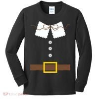 Thanksgiving Pilgrim Costume Kids Long Sleeve Shirt thumb 0