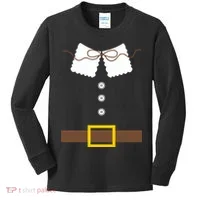 Thanksgiving Pilgrim Costume Kids Long Sleeve Shirt thumb 0