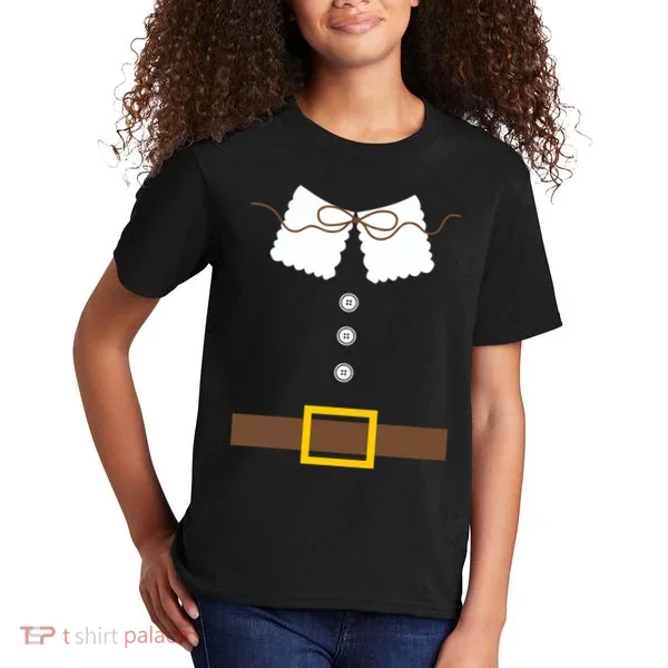 Thanksgiving Pilgrim Costume Kids T-Shirt