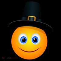 Thanksgiving Pilgrim Emoji Smiley Apron thumb 3