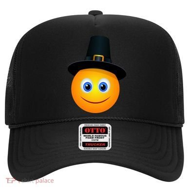 Thanksgiving Pilgrim Emoji Smiley Hat
