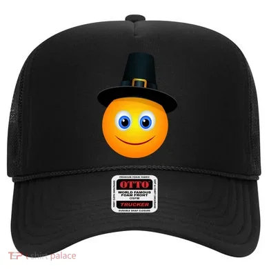 Thanksgiving Pilgrim Emoji Smiley Hat