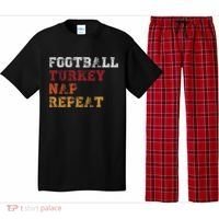 Thanksgiving Schedule Football Turkey Nap Repeat Pajama Set thumb 0