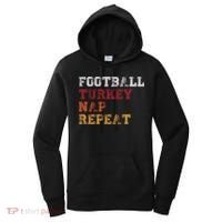 Thanksgiving Schedule Football Turkey Nap Repeat Women's Hoodie thumb 0