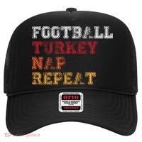 Thanksgiving Schedule Football Turkey Nap Repeat Hat thumb 0