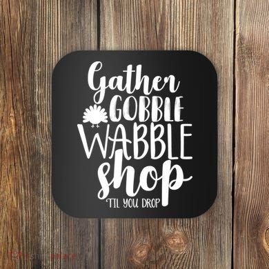 Thanksgiving Shopping Coaster