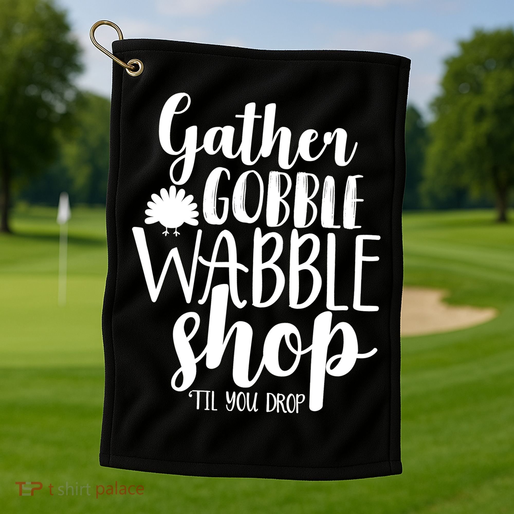Thanksgiving Shopping Golf Towel