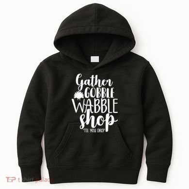 Thanksgiving Shopping Kids Hoodie