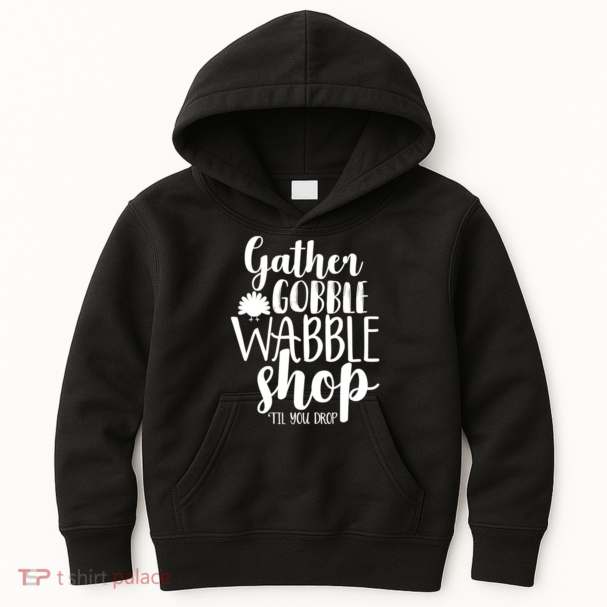 Thanksgiving Shopping Kids Hoodie