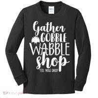 Thanksgiving Shopping Kids Long Sleeve Shirt thumb 0