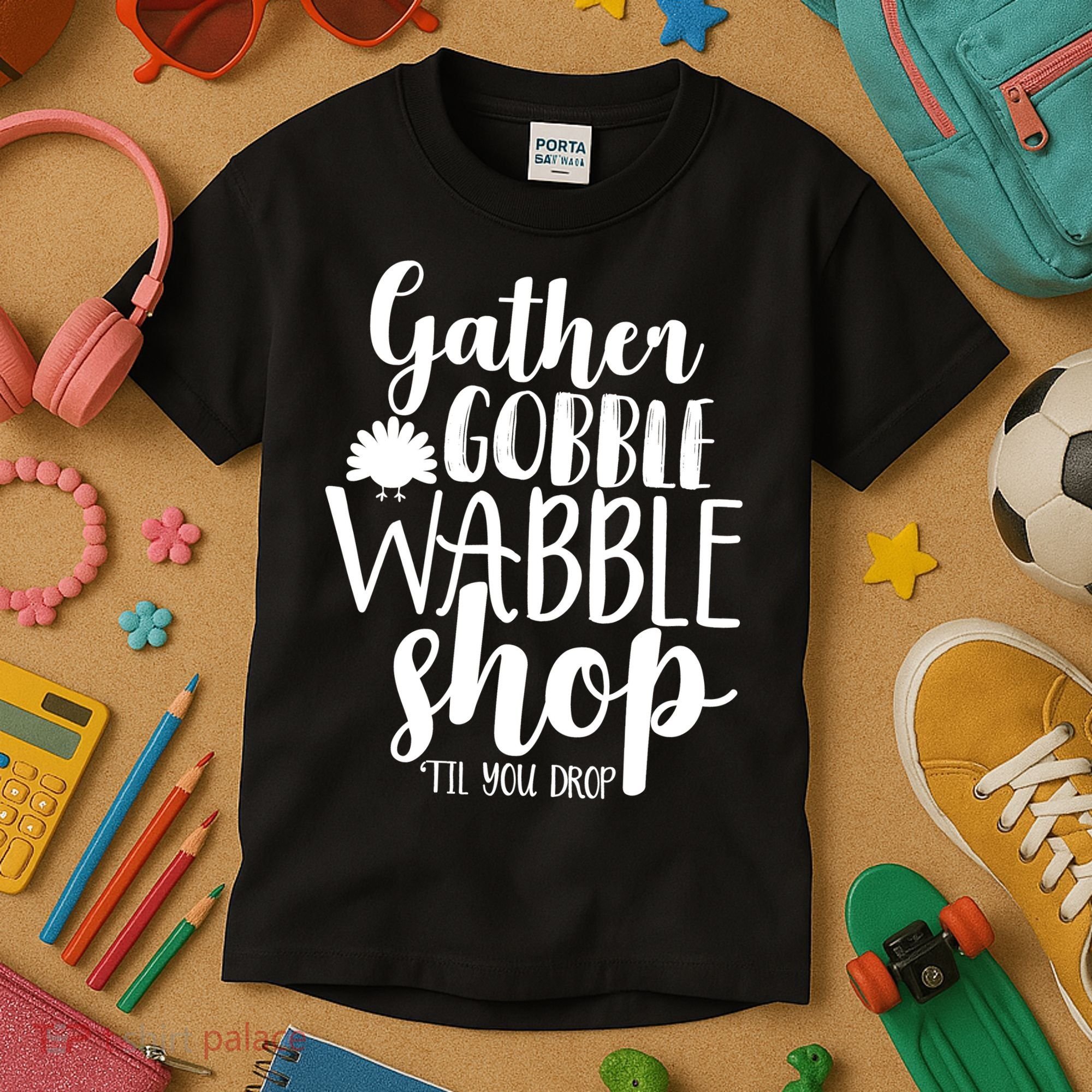Thanksgiving Shopping Kids T-Shirt