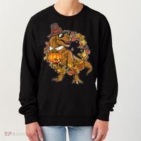 Thanksgiving T-Rex Pilgrim Women's Sweatshirt thumb 0